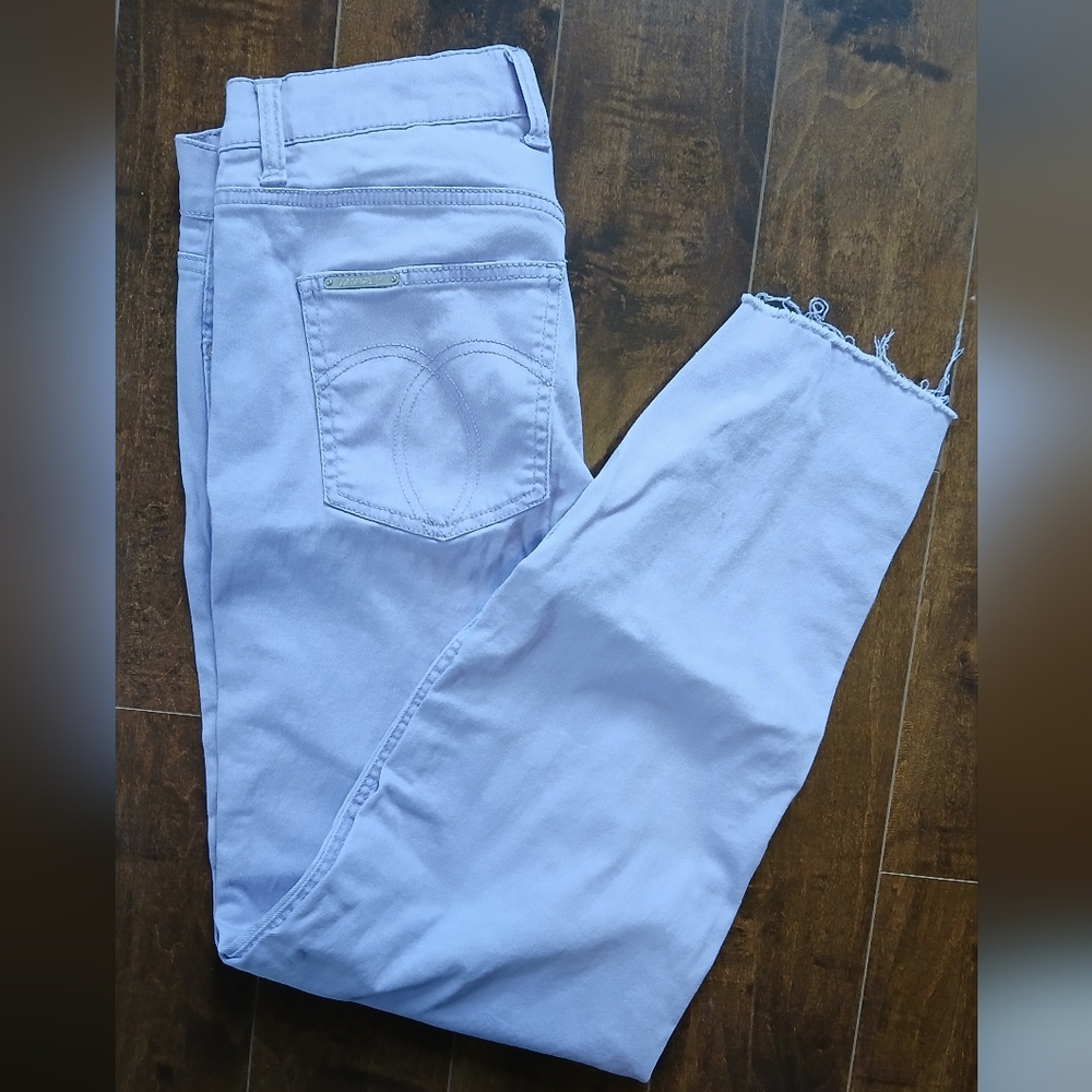 Lavendar Frayed Hem Jeans